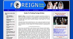 Desktop Screenshot of foreignbrideguide.com